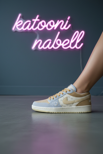 کتونی جردن بدون ساق زنانه طرح LV 1