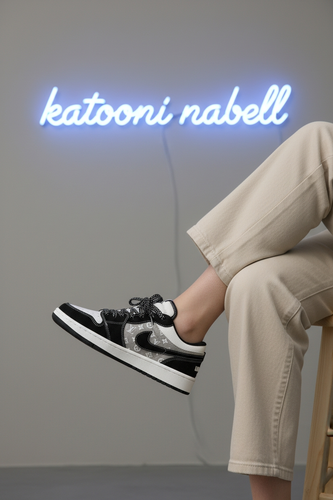 کتونی جردن بدون ساق زنانه طرح LV 2