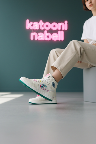 کتونی جردن مید1 مولتی کالر ساقدار زنانه